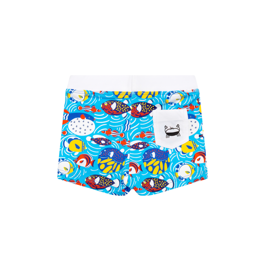 Boxer de bain Anti UV imprimé Poisson